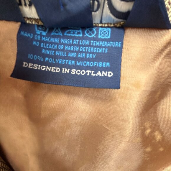 Vintage Sunderland Of Scotland Mens Herringbone Zip Up Bomber Jacket Large Brown - Picture 5 of 11